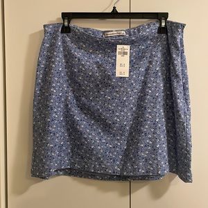 A&F Blue Floral Mini Skirt